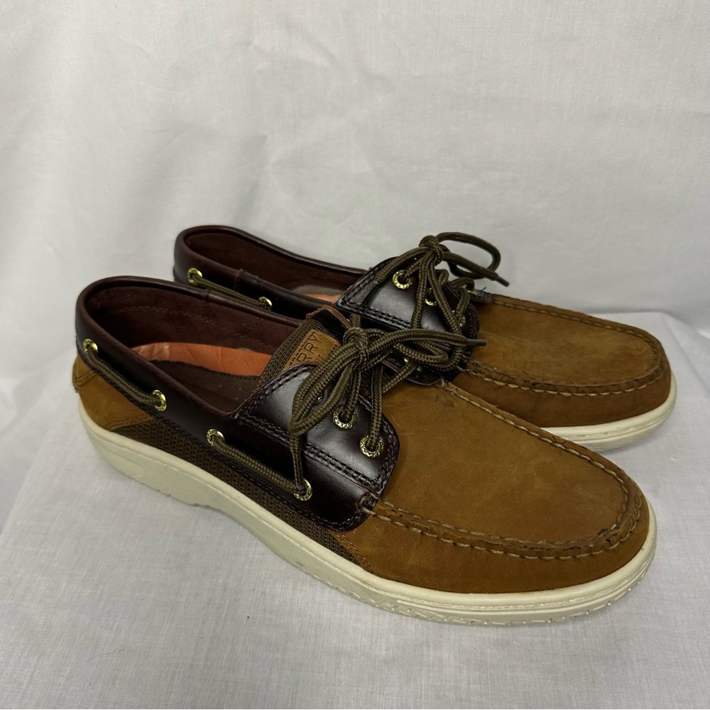 Sperry Brown and Tan Men's Boat Shoes
